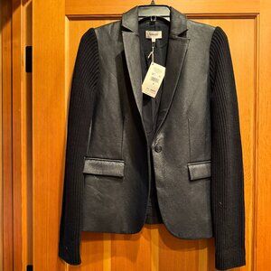 NWT-Spendid navy pleather jkt Size XS